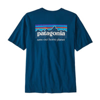 T-shirt Patagonia P-6 Mission Coton Bio Lagom Blue Bleu Patagonia Hersée Paris 9