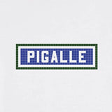 T-shirt unisexe imprimé Pigalle coton Bio blanc Le Bijou Parisien Hersée Paris 9