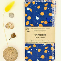 Emballage cadeau - Furoshiki grand (70 x 70cm) Cumin Bleu Atelier Z Hersée Paris 9