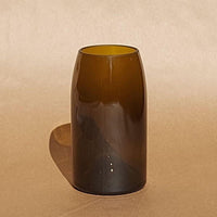 Vase bouteille recyclé Bourgogne Brun - L'envers du vin