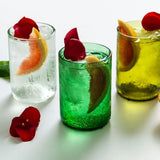 Coffret 4 verres recyclés mix de couleurs - Hersée