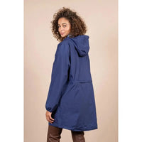 Veste Imperméable Long mixte Amelot Bleu Indigo Flotte Hersée Paris 9