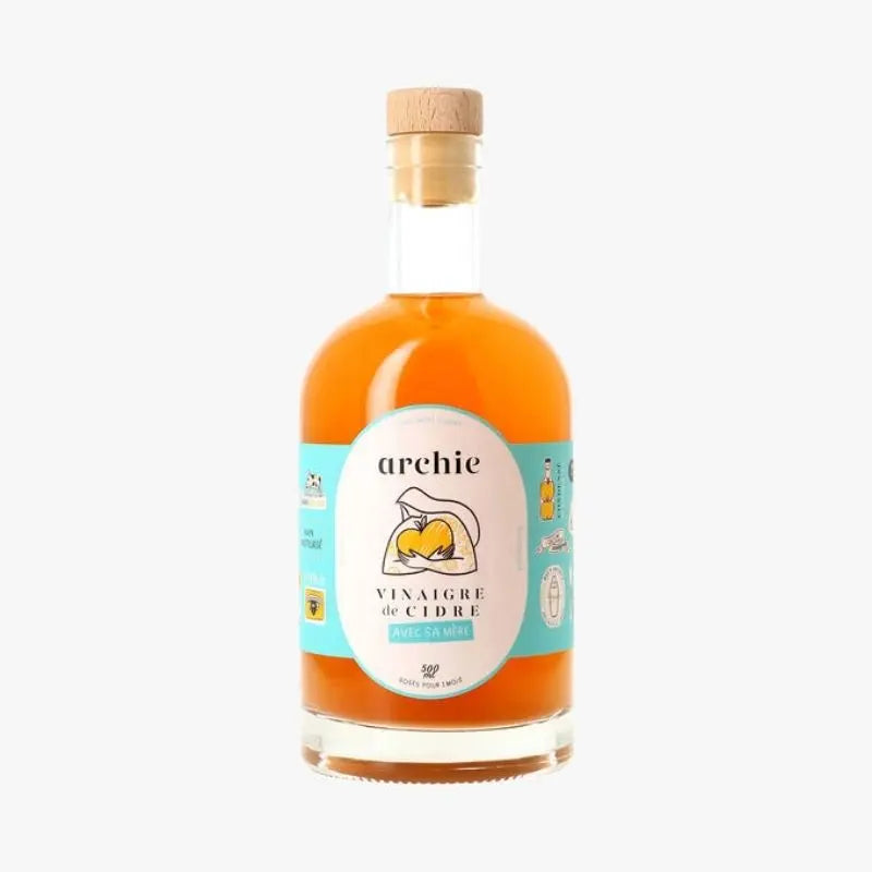 Archie - Vinaigre de cidre de pomme biologique français (500ml