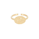 Bague Aella ovale martelé doré Hersée Hersée Paris 9