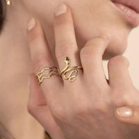 Bague Eva Serpent doré Hersée Hersée Paris 9