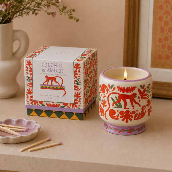 Bougie parfumée A Dopo Singe Coconut & Amber - Paddywax Paddywax Hersée Paris 9