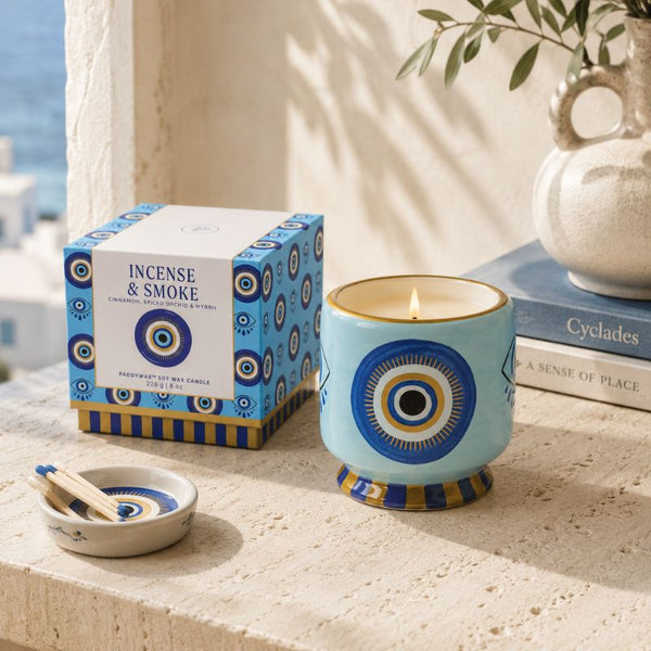 Bougie parfumée A Dopo Œil Bleu Incense & Smoke - Paddywax Paddywax Hersée Paris 9