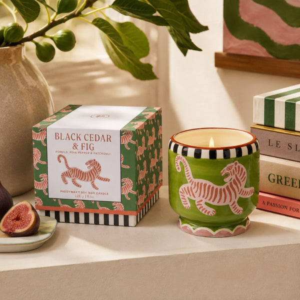 Bougie parfumée A Dopo Tigre Black Cedar & Fig - Paddywax Paddywax Hersée Paris 9