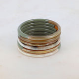 Bracelet Jonc corne naturelle Bicolore Hersée Hersée Paris 9