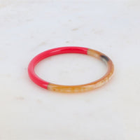 Bracelet jonc en corne bicolore - Laqué doré & fait main – Hersée Hersée Hersée Paris 9