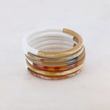 Bracelet Jonc corne naturelle bicolore artisanal - Hersée Hersée Hersée Paris 9