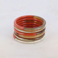 Bracelet Jonc corne naturelle bicolore artisanal - Hersée Hersée Hersée Paris 9