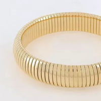 Bracelet Jonc Praxidikè doré torsadé Hersée Hersée Paris 9