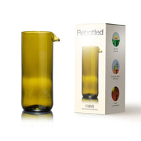 Carafe Olive en verre recyclé cul de bouteille 600ml - Rebottled Rebottled Hersée Paris 9