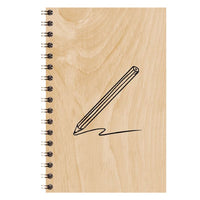 Carnet en bois d'érable illustré 50 pages - Woodhi Woodhi Hersée Paris 9