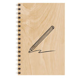Carnet en bois d'érable illustré 50 pages - Woodhi Woodhi Hersée Paris 9