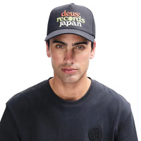Casquette Trucker Strata Deus Records Japan Black - Deus Ex Machina Deus Ex Machina Hersée Paris 9