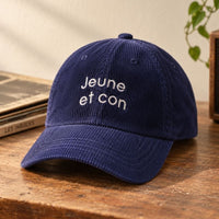 Casquette en velours côtelé brodée - JAM Family Jam Family Hersée Paris 9