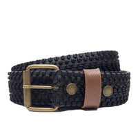 Ceinture en pneu de vélo Gravel upcyclée noire et châtaigne - La Vie est Belt La vie est belt Hersée Paris 9