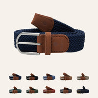 Ceinture tressée extensible polyester recyclé coloris unis - Faguo Faguo Hersée Paris 9