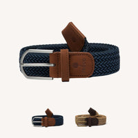 Ceinture tressée extensible en polyester recyclé bicolore - Faguo Faguo Hersée Paris 9
