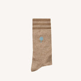 Chaussettes mi-mollet bouclette coton recyclé à rayure - Faguo Faguo Hersée Paris 9