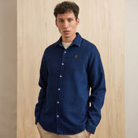 Chemise Iraty homme coupe droite ajustée coton recyclé - Faguo Faguo Hersée Paris 9