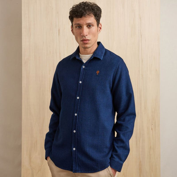 Chemise Iraty homme coupe droite ajustée coton recyclé - Faguo Faguo Hersée Paris 9