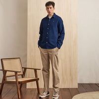 Chemise Iraty homme coupe droite ajustée coton recyclé - Faguo Faguo Hersée Paris 9