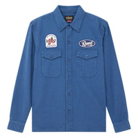 Chemise Nomad Mechanic Blue en sergé de coton - Deus Ex Machina Deus Ex Machina Hersée Paris 9