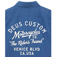 Chemise Nomad Mechanic Blue en sergé de coton - Deus Ex Machina Deus Ex Machina Hersée Paris 9