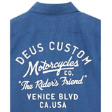 Chemise Nomad Mechanic Blue en sergé de coton - Deus Ex Machina Deus Ex Machina Hersée Paris 9