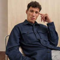Chemise surchemise Flavigny homme coupe droite oversize coton - Faguo Faguo Hersée Paris 9