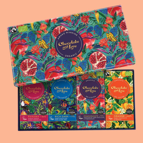 Coffret 4 tablettes Chocolat Grenade Vegan Bio - Chocolate & Love Chocolate & Love Hersée Paris 9