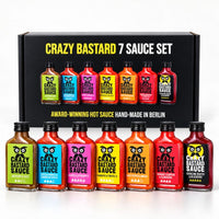Coffret 7 Sauces piquantes artisanales - Crazy Bastard Crazy Bastard Hersée Paris 9