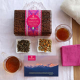 Coffret Voyage en Inde bois sculpté 2 infusions bio - Comptoir d’Herboristerie Comptoir d'Herboristerie Hersée Paris 9