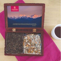 Coffret Voyage en Inde bois sculpté 2 infusions bio - Comptoir d’Herboristerie Comptoir d'Herboristerie Hersée Paris 9