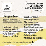 Crayon à assaisonner Gingembre bio édition limitée - OCNI OCNI Hersée Paris 9
