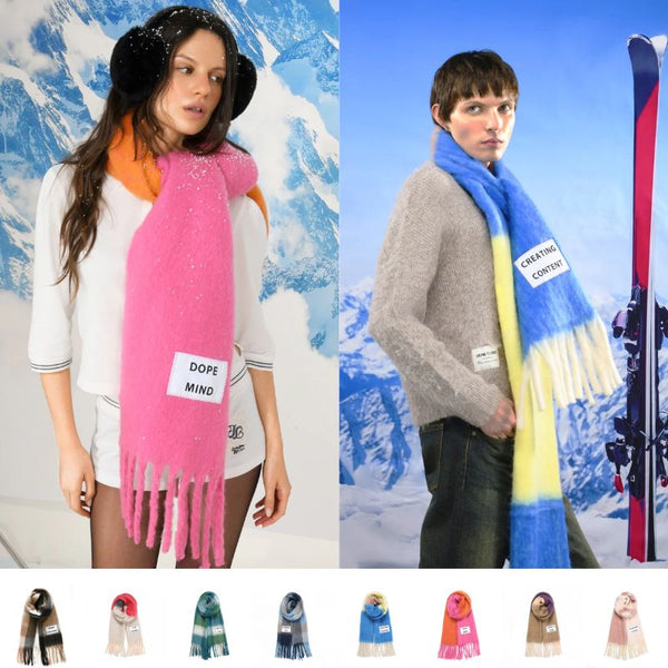 Écharpe ultra douce à franges en fibres recyclées - Verb To Do Verb To Do Hersée Paris 9