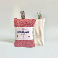 Éponge lavable réutilisable double face coton bio - Anotherway Anotherway Hersée Paris 9