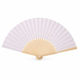 Éventail pliant en bambou et tissu coloré 21 cm Hersée Hersée Paris 9
