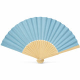 Éventail pliant en bambou et tissu coloré 21 cm Hersée Hersée Paris 9