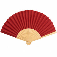 Éventail pliant en bambou et tissu coloré 21 cm Hersée Hersée Paris 9