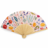 Éventail pliant fleuri en bambou et tissu 21 cm Hersée Hersée Paris 9