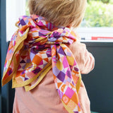Foulard carré 100×100 grand format en coton imprimé - Bonheur du Jour Paris Bonheur du Jour Paris Hersée Paris 9