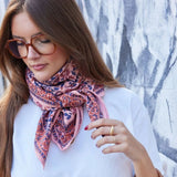 Foulard carré 100×100 grand format en coton imprimé - Bonheur du Jour Paris Bonheur du Jour Paris Hersée Paris 9