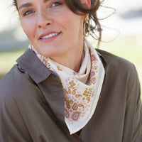 Foulard carré 60×60 bandana en coton imprimé - Bonheur du Jour Paris Bonheur du Jour Paris Hersée Paris 9