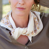 Foulard carré 60×60 bandana en coton imprimé - Bonheur du Jour Paris Bonheur du Jour Paris Hersée Paris 9