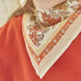 Foulard carré 60×60 bandana en coton imprimé - Bonheur du Jour Paris Bonheur du Jour Paris Hersée Paris 9