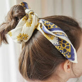 Foulard carré 60×60 bandana en coton imprimé - Bonheur du Jour Paris Bonheur du Jour Paris Hersée Paris 9